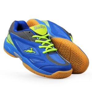 baspo badminton shoes (navy fluorescent)